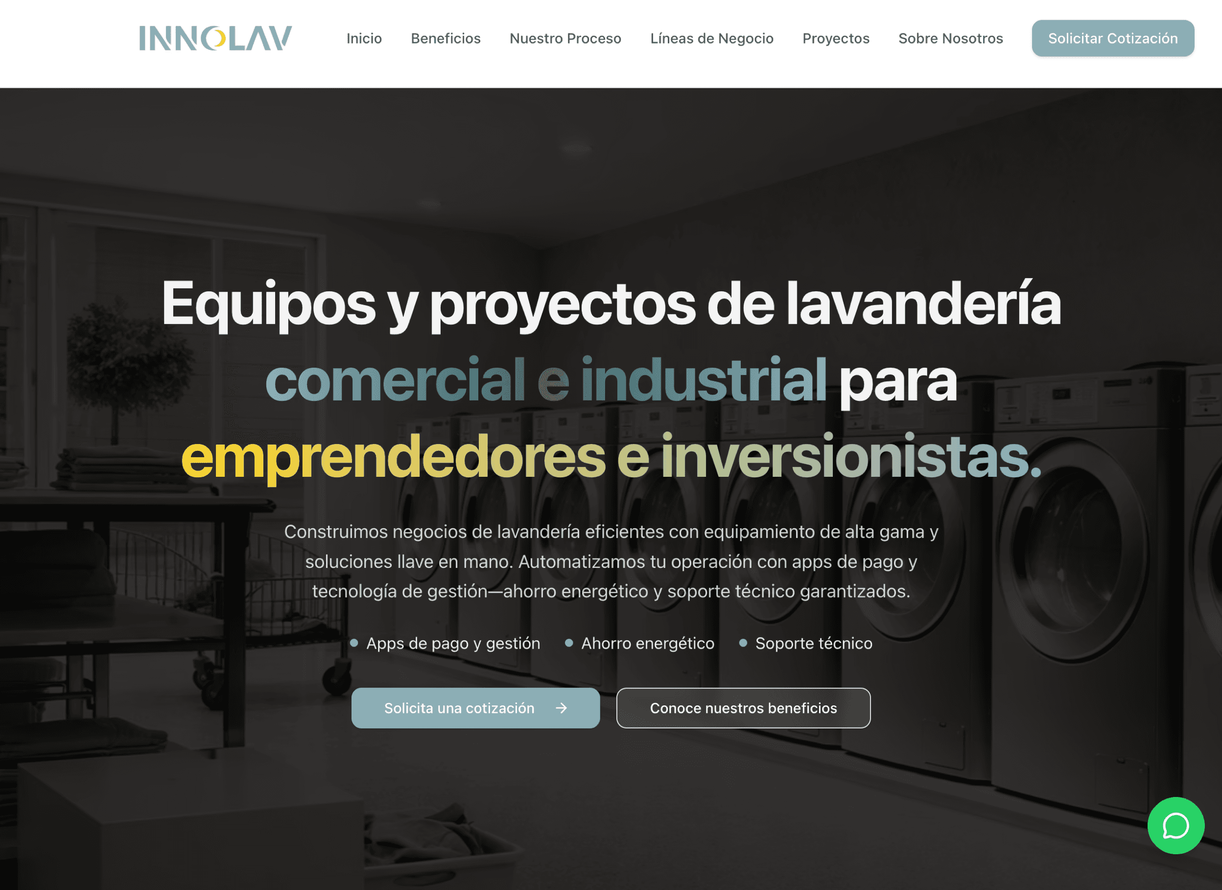 Captura del proyecto INNOLAV